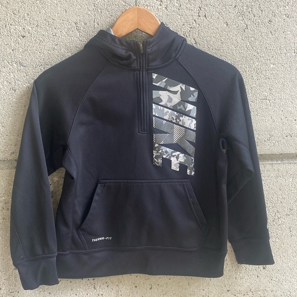 VGUC Nike Kids Pullover Zip Hoody - Picture 1 of 9